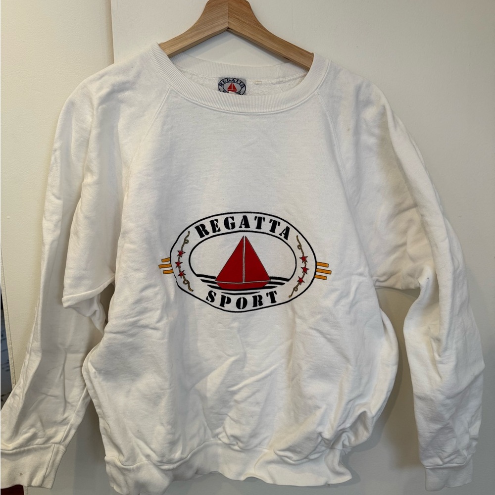 Regatta Sport White Logo Sweatshirt